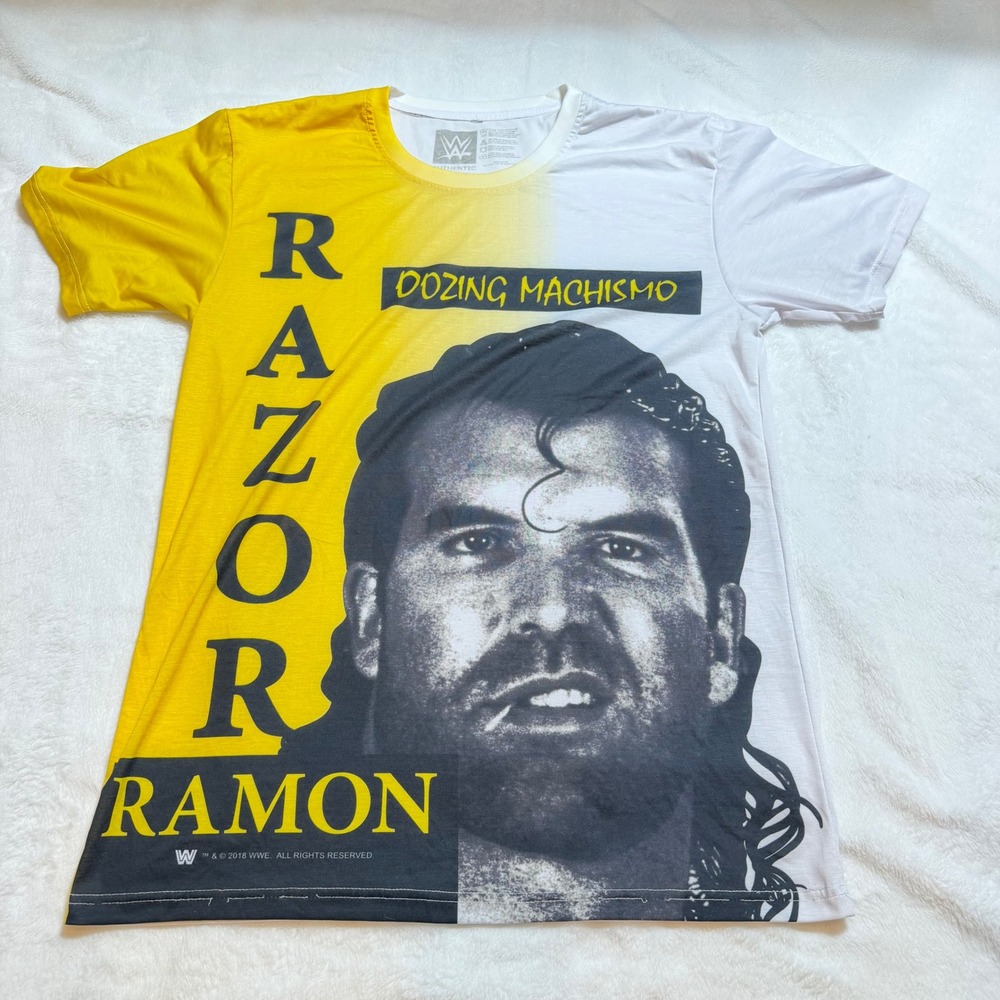 WWE Razor Ramon Oozing Machismo T-shirt Portrait Of Scott Hall 2018 XL